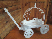 Small Angel Carriage, in white